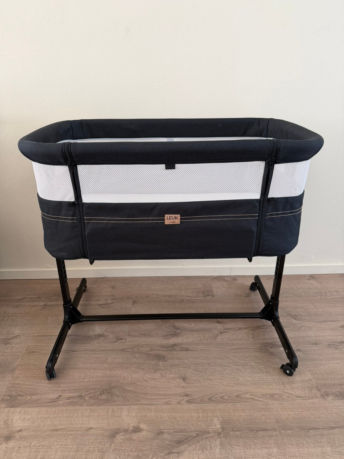 Leuk by TWF Side Sleeper, co-sleeper jeans black, Ophalen, Zo goed als nieuw, Wieg