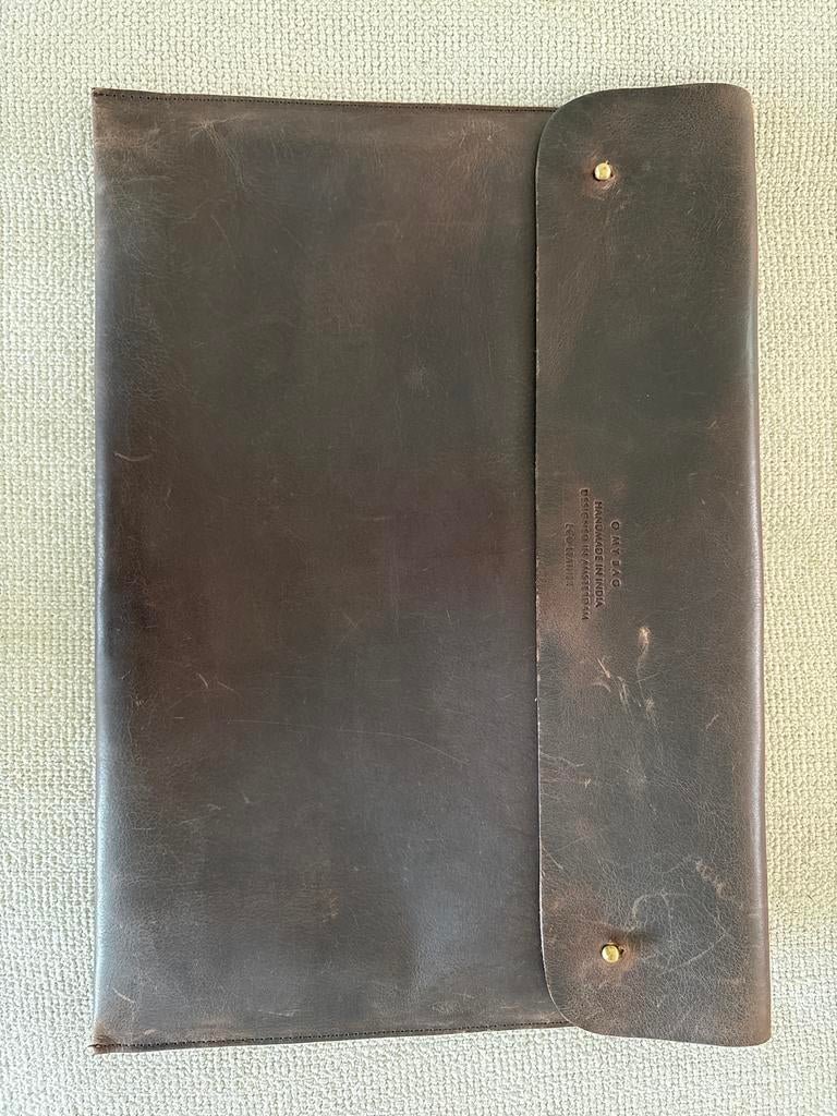 O My Bag Laptophoes Eco Leer - Handgemaakt, Sieraden, Tassen en Uiterlijk, Ophalen of Verzenden, Zo goed als nieuw, Leer