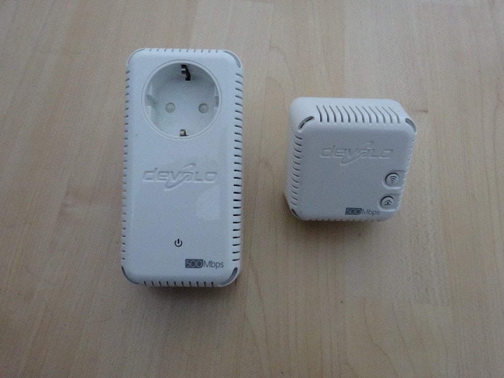 Develo dLAN 500 duo+ wifi versterker, Ophalen of Verzenden, Zo goed als nieuw, Devolo