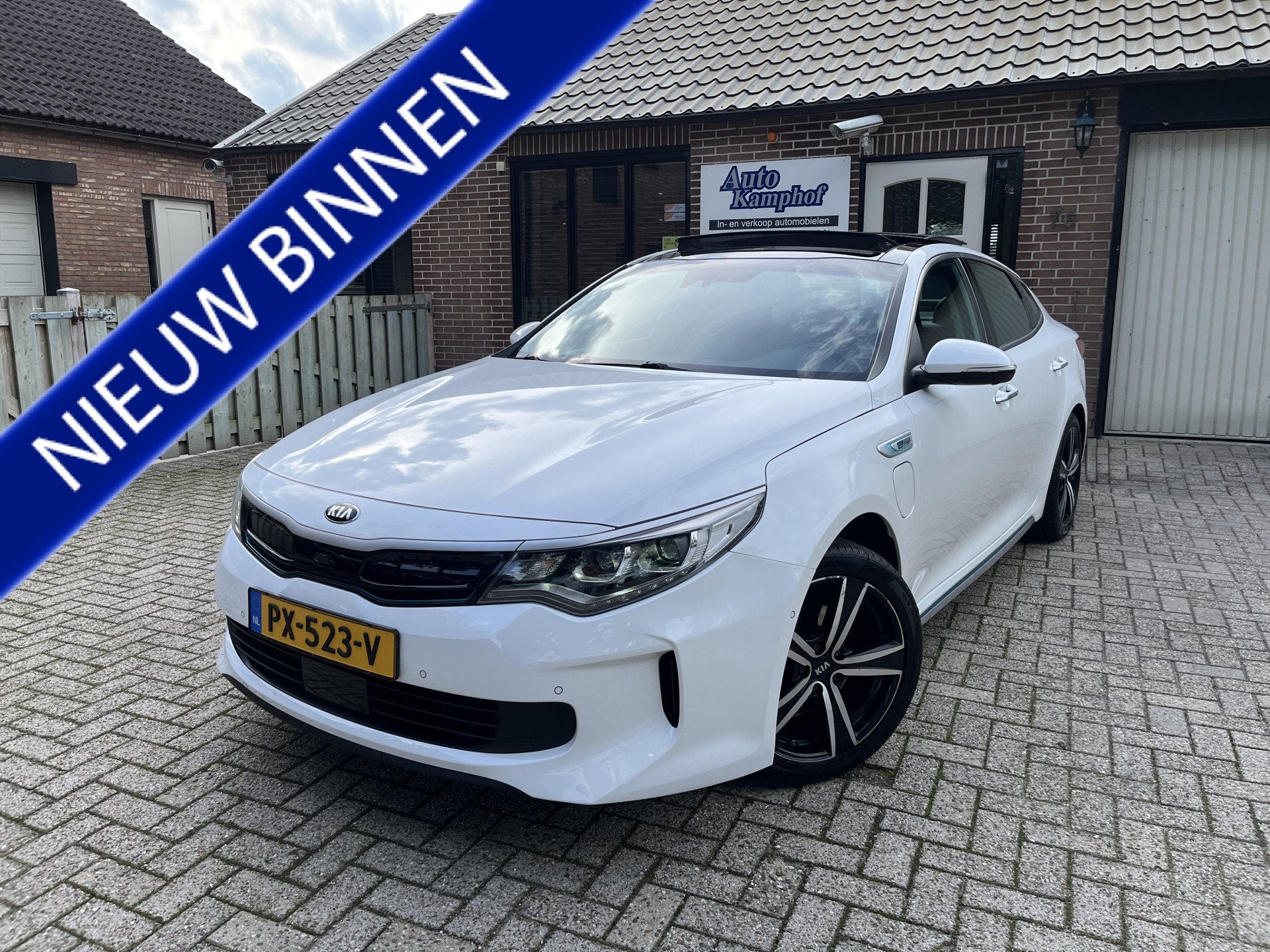 Kia Optima 2.0 GDI PHEV Business ExecutiveLine Trekhaak, Auto's, Gebruikt, 4 cilinders, Optima, Wit