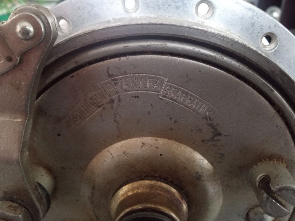 Pränafa, pranafa naaf, remtrommel voor DKW? NSU? Jawa?, Fietsen en Brommers, Brommeronderdelen | Oldtimers, Ophalen of Verzenden