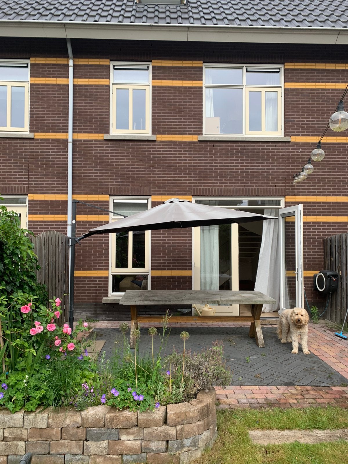 Zweefparasol Miami Ø300 cm, Ophalen, Gebruikt, 2 tot 3 meter, Zweefparasol