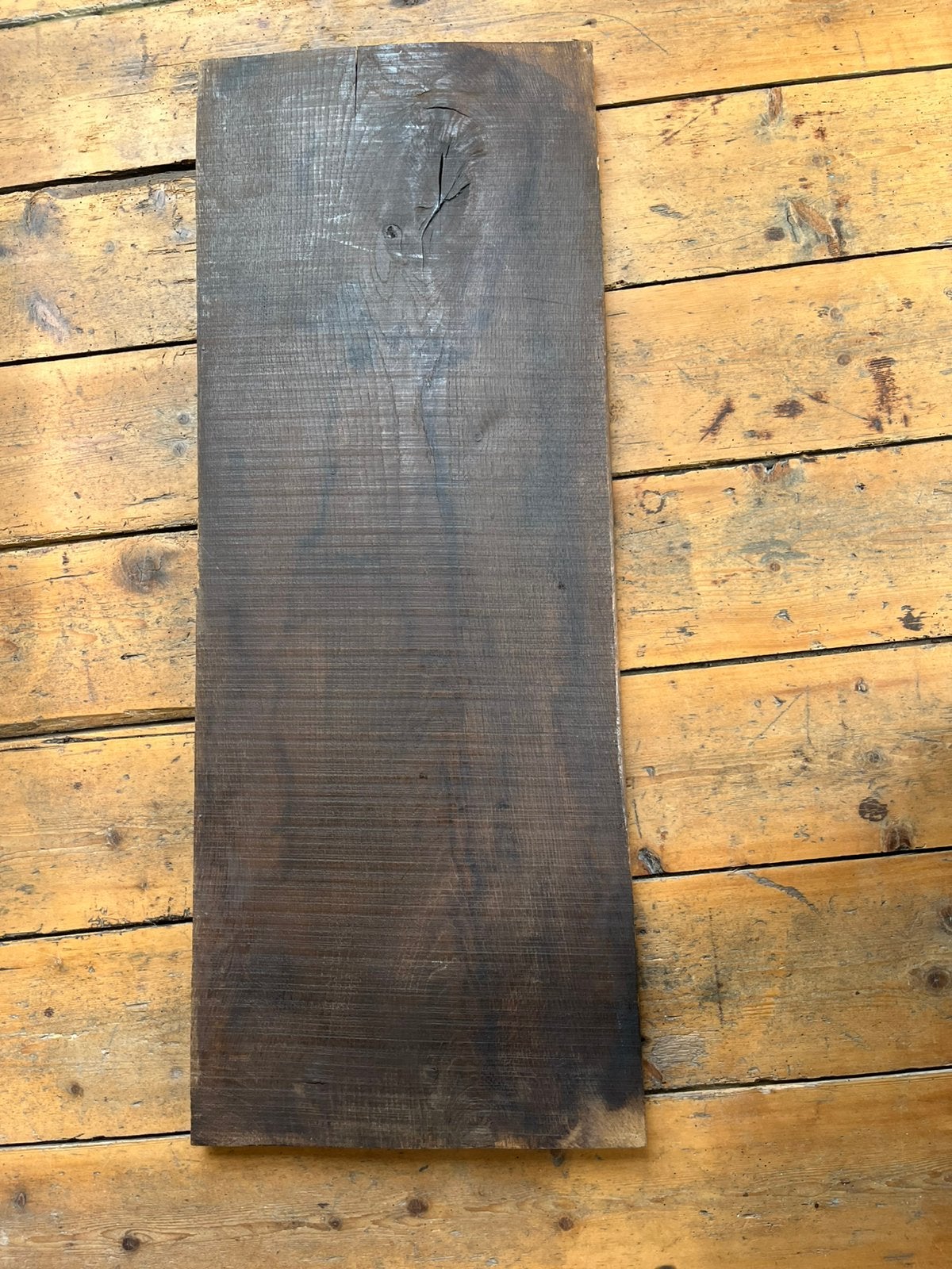Oude eiken blad / plank, Doe-het-zelf en Verbouw, Hout en Planken, Ophalen, Gebruikt, 25 tot 50 mm, Eiken