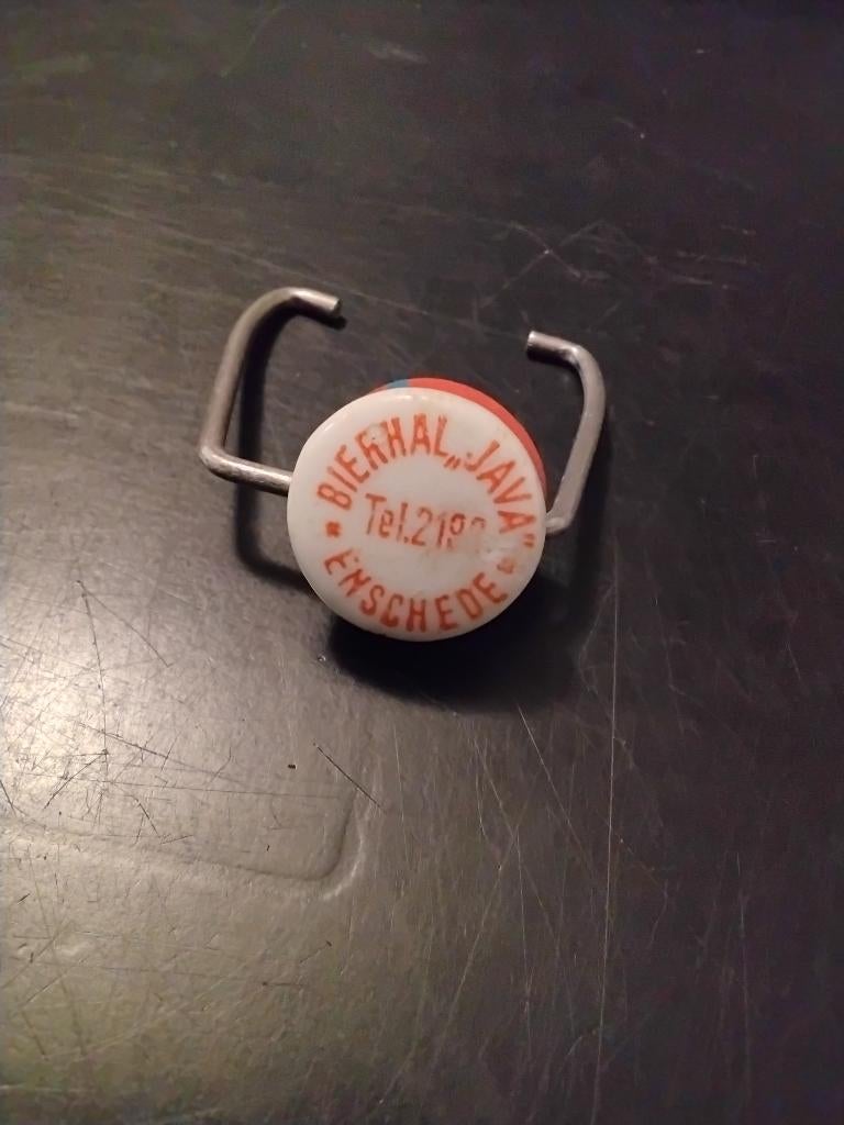 Oude grolsch beugelfles sluiting dop bierhal java 2190, Ophalen of Verzenden, Gebruikt, Flesje(s), Grolsch
