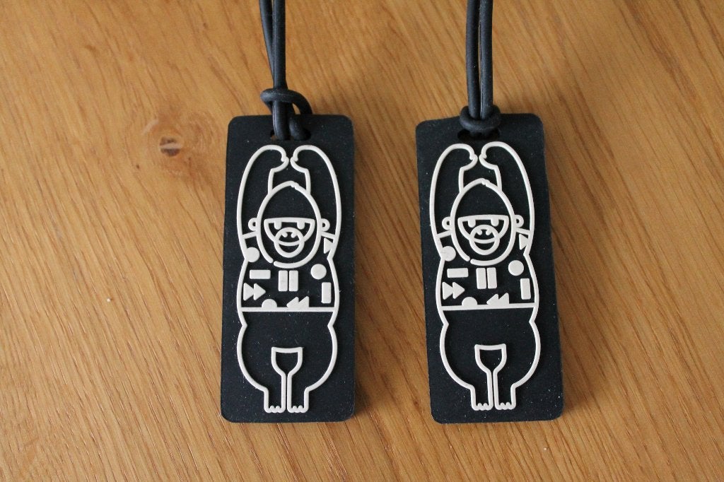 KIPLING kofferlabel, siliconen naamplaatje, label // 2 stuks, Sieraden, Tassen en Uiterlijk, Koffers, Ophalen of Verzenden, Nieuw