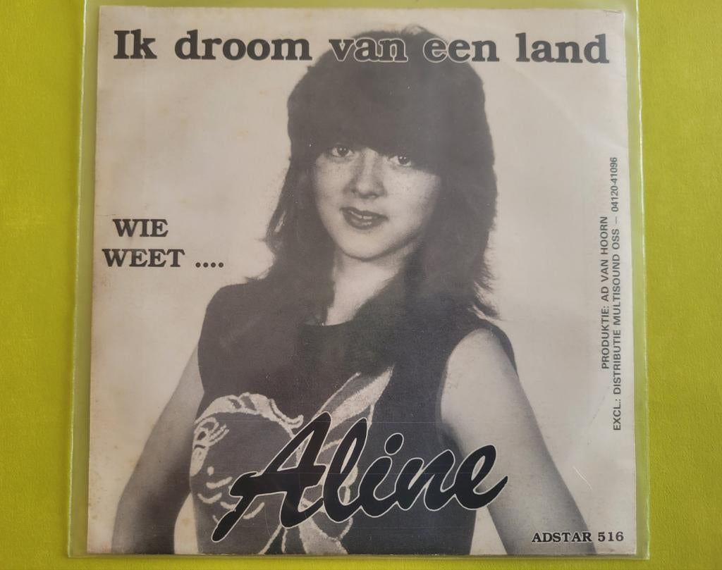 Aline - Ik droom van een land- Wie weet ......., Cd's en Dvd's, Vinyl | Nederlandstalig, Ophalen, Zo goed als nieuw, Overige formaten
