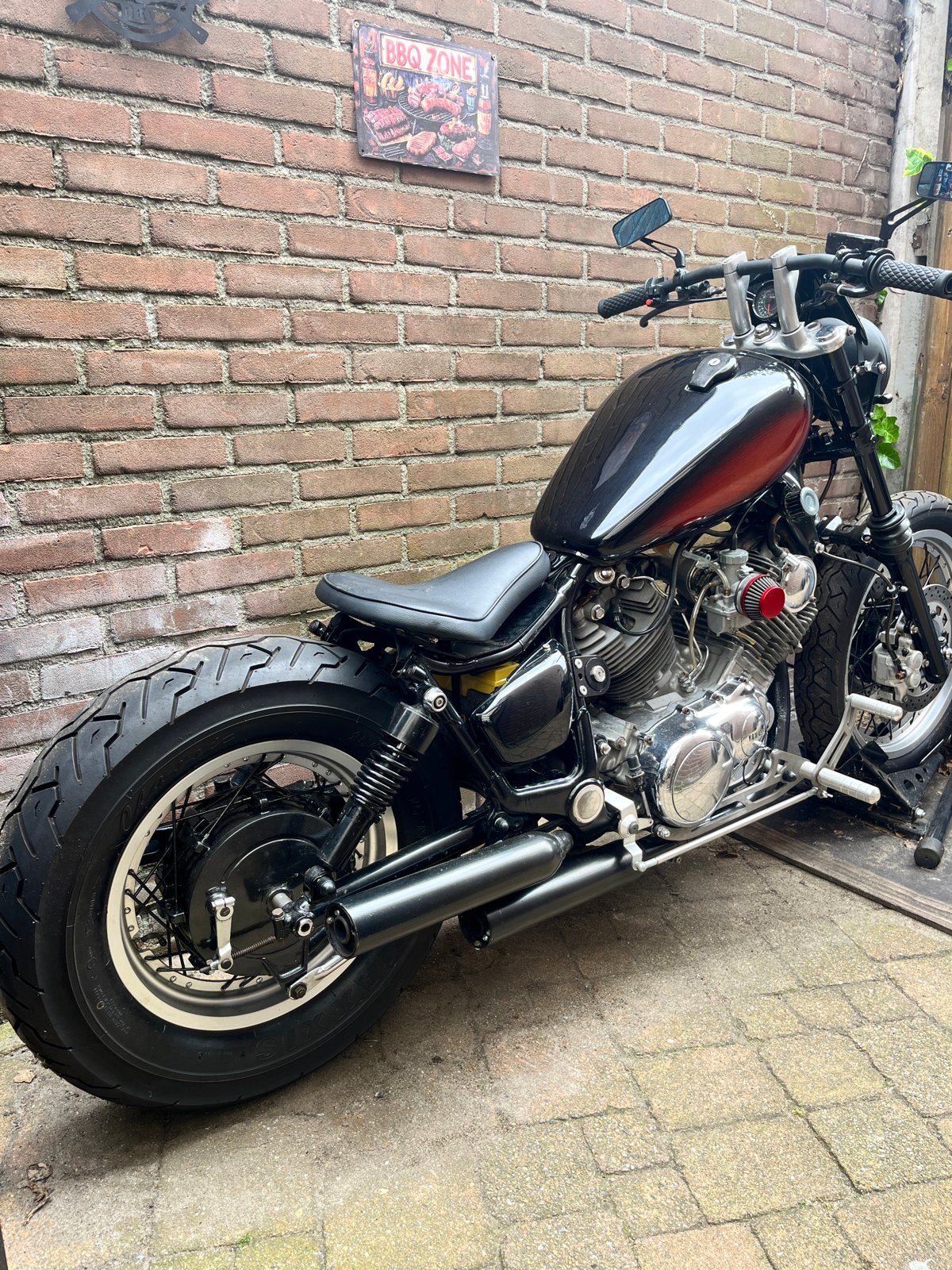 Olschool Bobber - Unieke rijervaring! Xv 750 Virago, 2 cilinders, Chopper, Gebruikt, Particulier