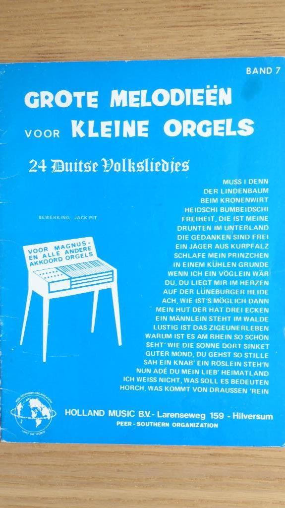 Grote melodieen voor kleine orgels band 7, Ophalen of Verzenden, Zo goed als nieuw, Overige soorten, Orgel