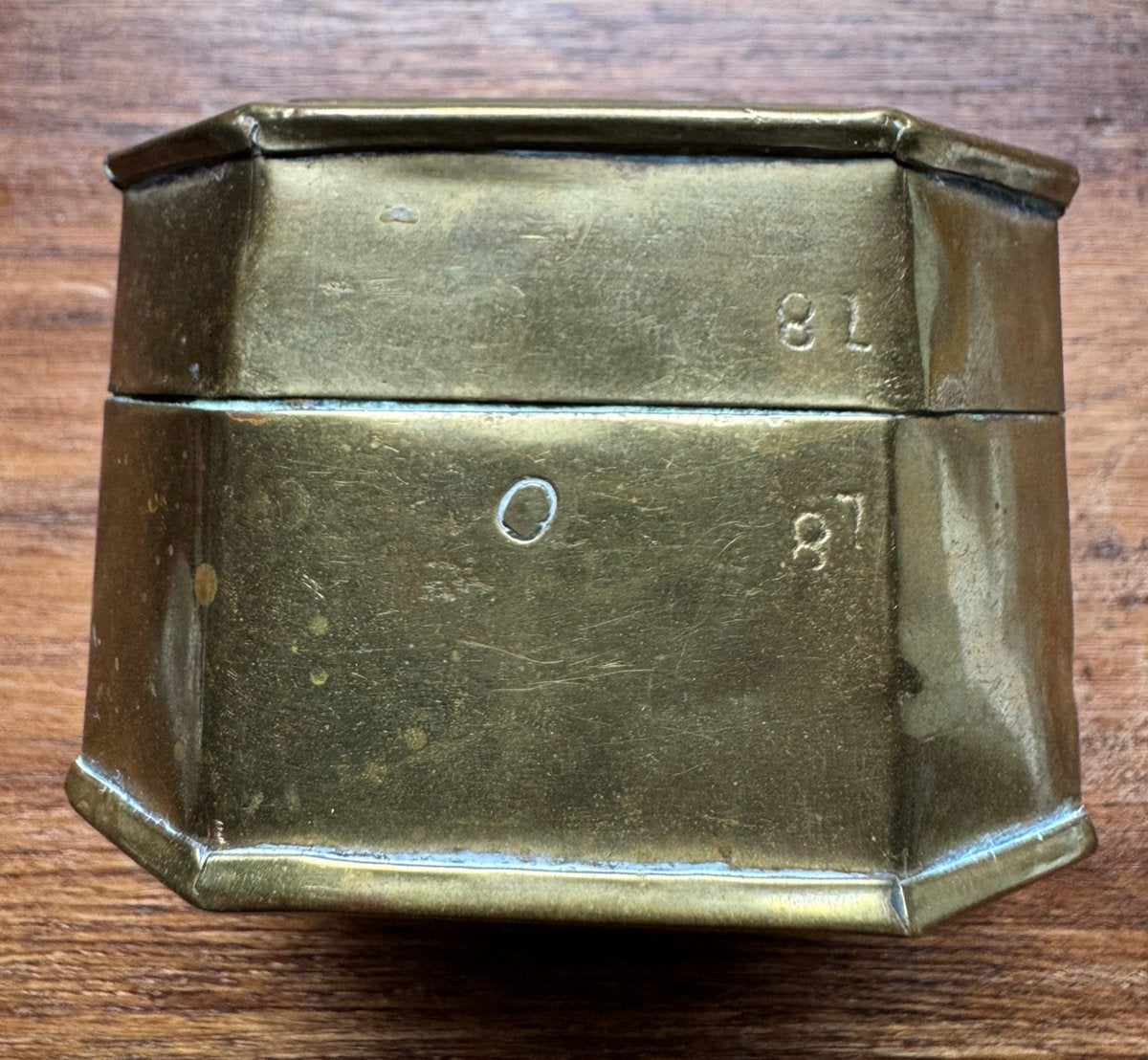 Antieke messing snuifdoosje  (18e/19e-eeuws), Ophalen of Verzenden
