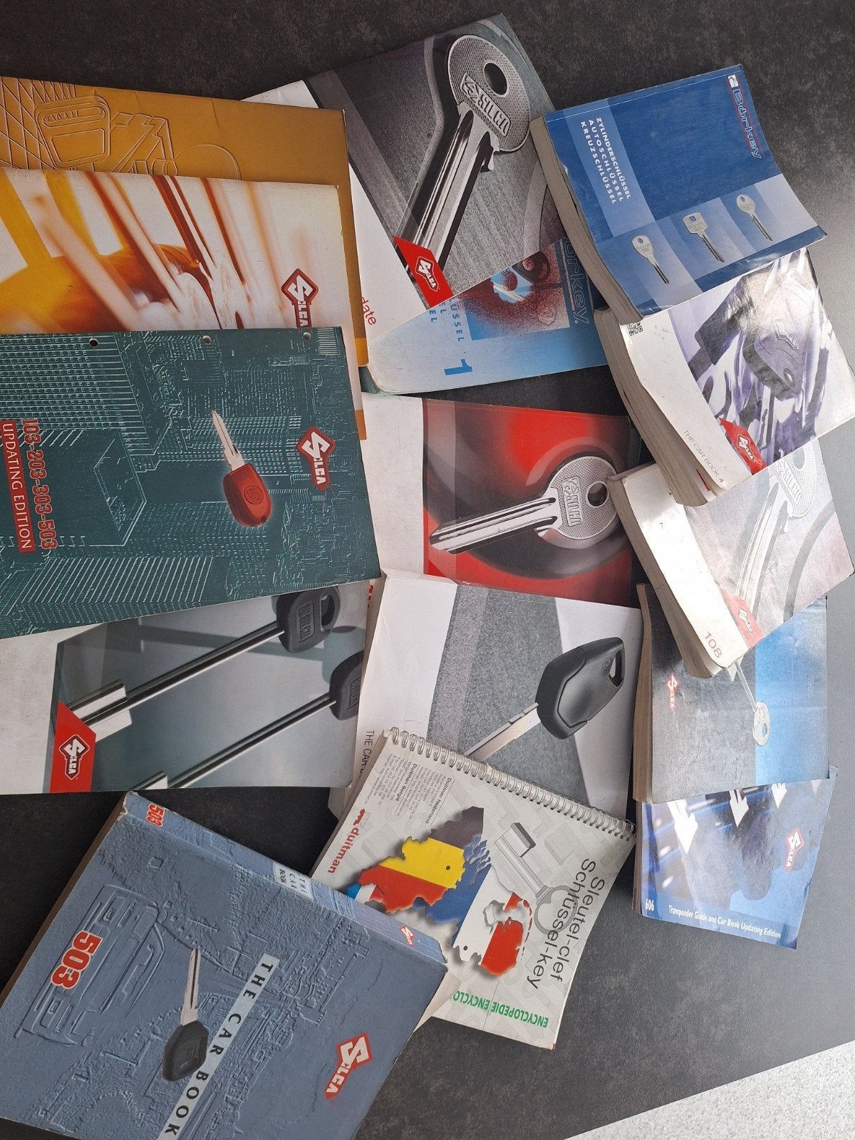Sleutel catalogus boeken van Silca en Borkey, Ophalen