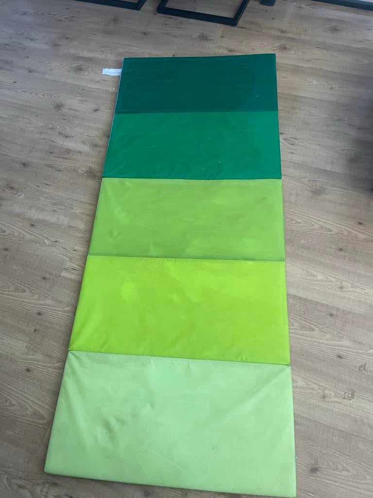 IKEA Gymmat - Opvouwbare Fitnessmat in Groentinten, Ophalen of Verzenden, Gebruikt, Buik, Fitnessmat