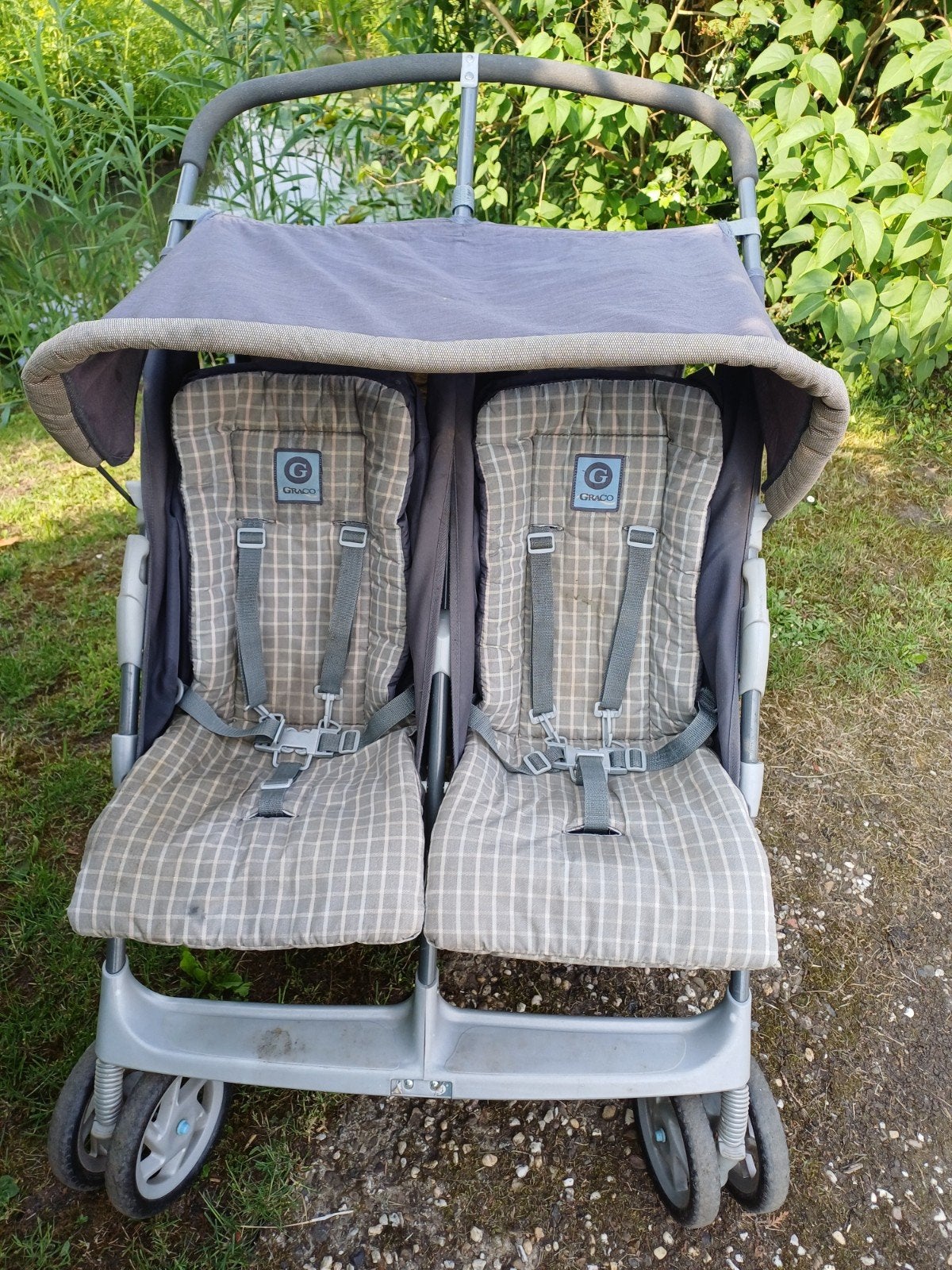 Graco duobuggy / tweelingbuggy, Kinderen en Baby's, Tweelingen en Meerlingen, Ophalen, Gebruikt, Kinderwagen of Buggy