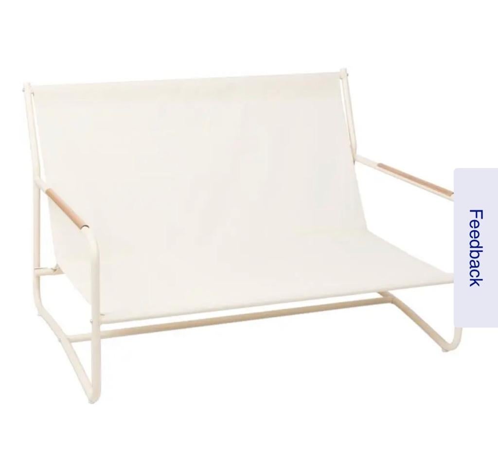 Nieuwe Loveseat ( buiten) met Kussens - 95x125x80 cm, Ophalen, Nieuw, Metaal