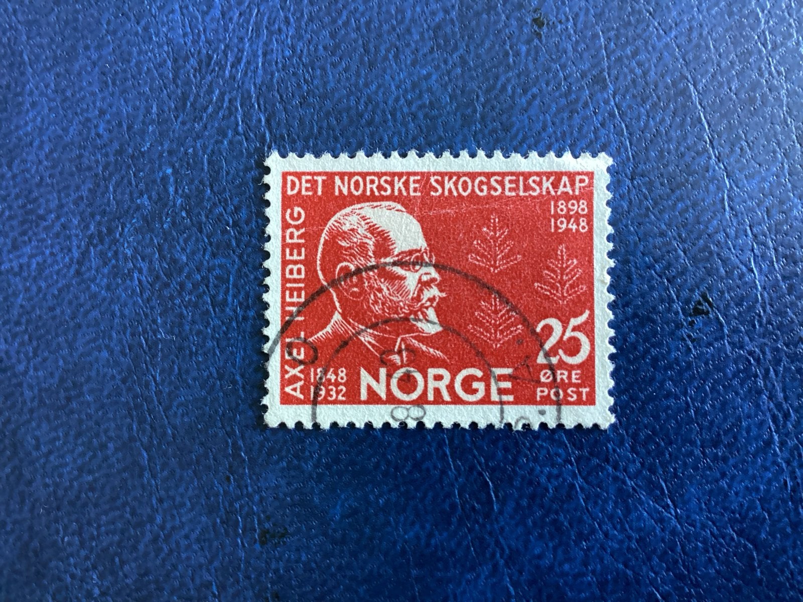 Noorwegen 1948-Mi.336- Axel Heiberg 25 øre 1948, Ophalen of Verzenden, Overige landen, Gestempeld