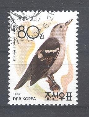 528 - Noord Korea michel 3307 gestempeld , Daurische Spreeuw, Verzenden, Gestempeld, Oost-Azië