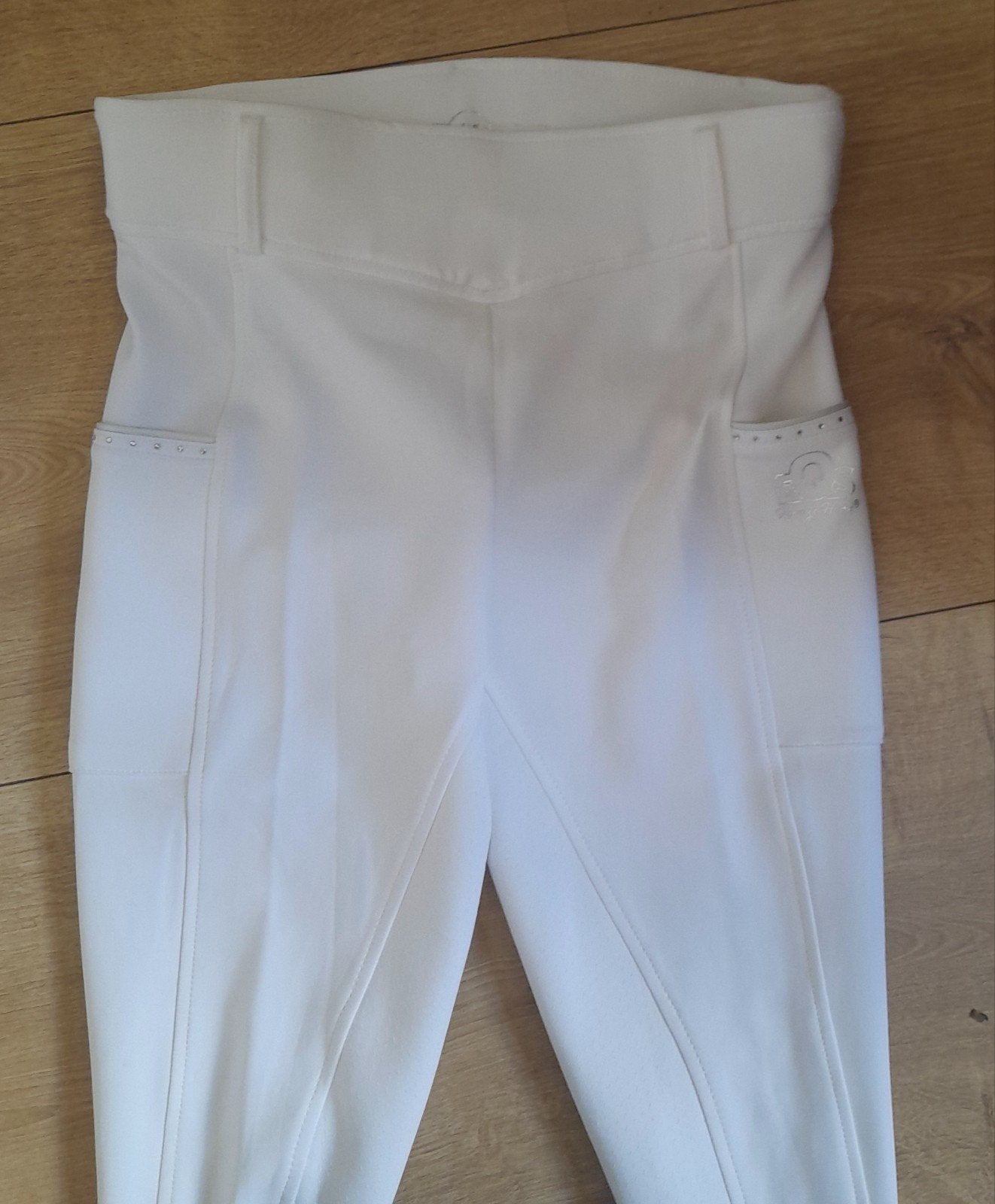 Witte wedstrijd paardrijdlegging maat 40 merk Harry's horse, Ophalen, Dressuur