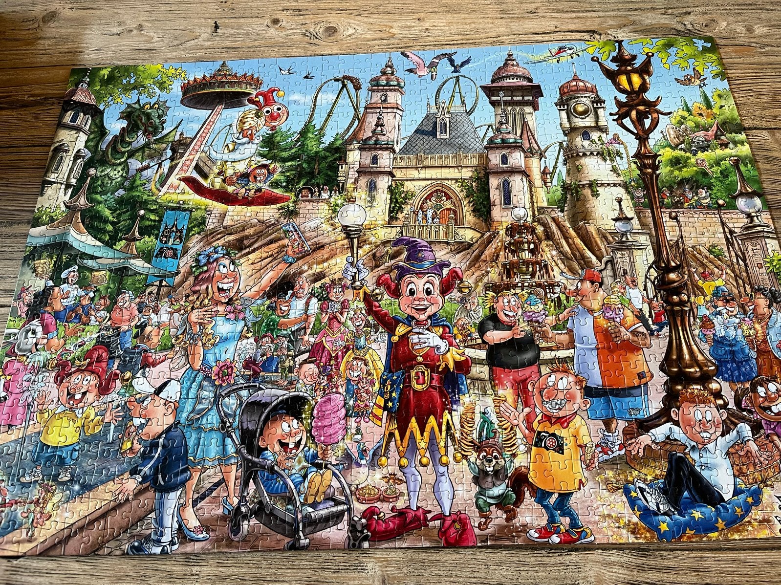 WASGIJ? Efteling World of Wonders! Mystery Puzzel 1000 stukj, Ophalen, 500 t/m 1500 stukjes, Zo goed als nieuw, Legpuzzel