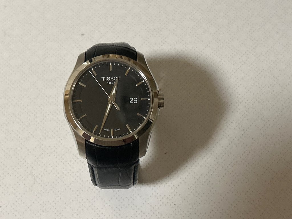 Tissot T035410A, Overige merken, Leer, Staal, Verzenden