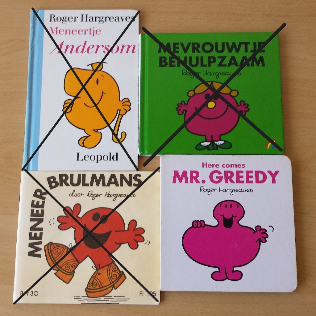 3 Roger Hargreaves Boekjes - divers, Ophalen of Verzenden, Gelezen, Roger Hargreaves, Fictie algemeen