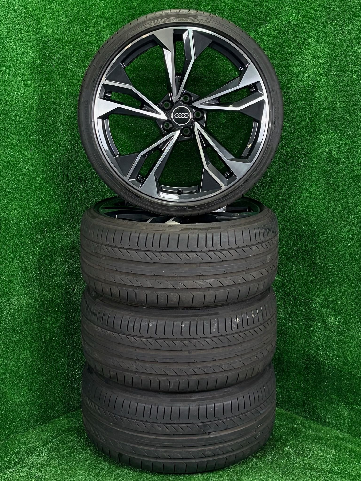 Originele 20 inch Audi Polygon velgen met banden A5 S5 B9, Gebruikt, -, 265 mm, -