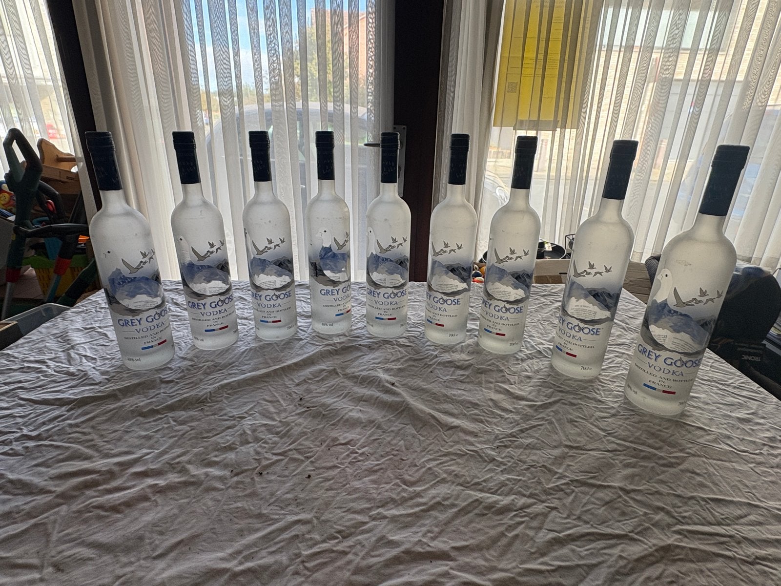 Lege Grey Goose wodka flessen (8 stuks), Ophalen of Verzenden, Gebruikt
