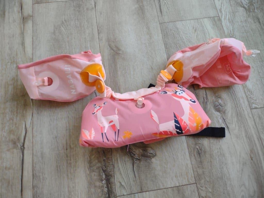 Mooie roze puddle jumper, 15-30 kg. Zwemvest roze kind., Onb, One size, Ophalen of Verzenden, Zwem-accessoire