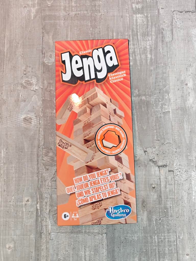 Jenga Classic - Compleet en in goede staat, Vijf spelers of meer, Ophalen of Verzenden, Zo goed als nieuw, Hasbro Gaming