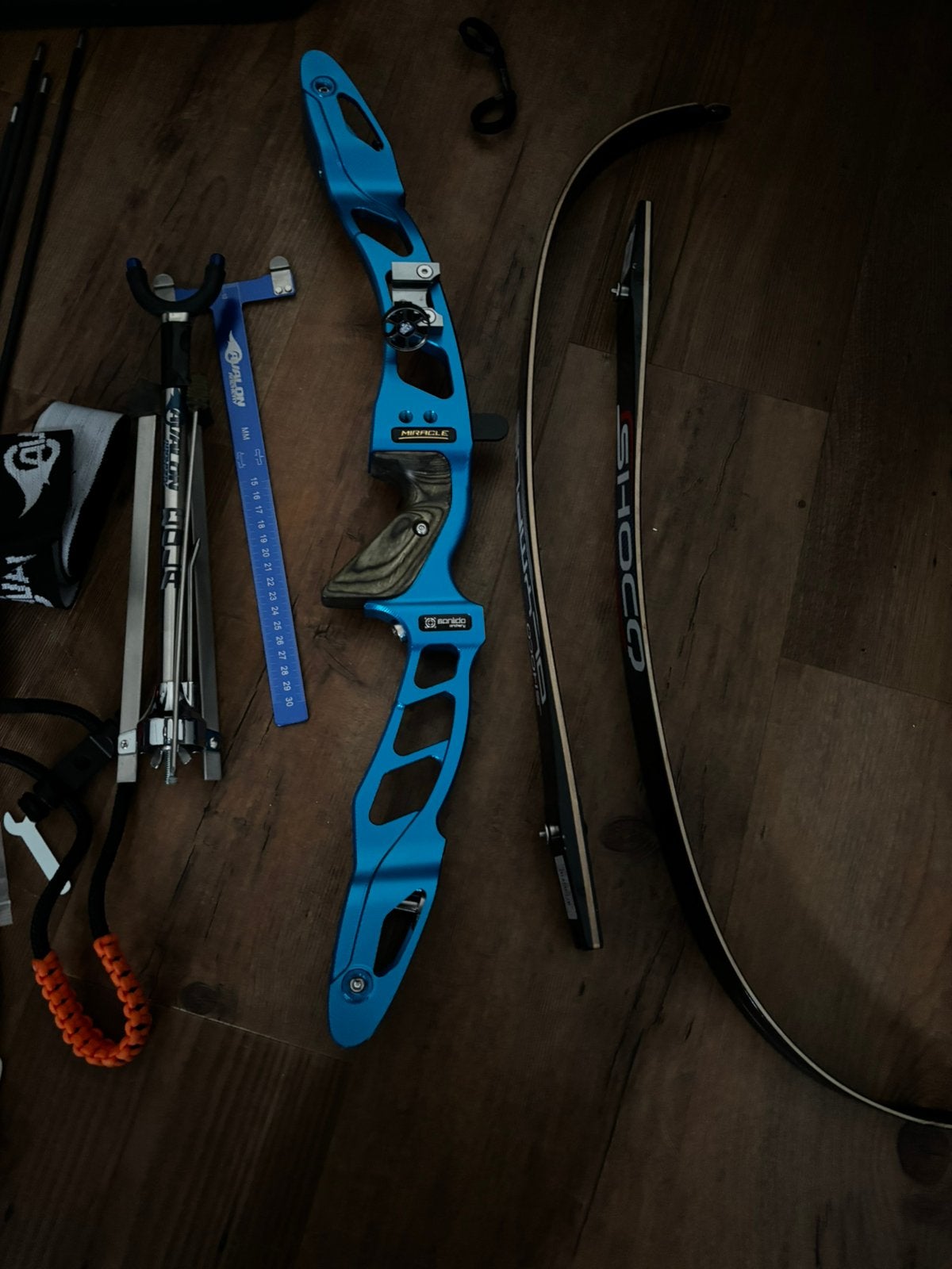 Handboogset recurve Sanlida rechtshandig, Sport en Fitness, Ophalen, Gebruikt