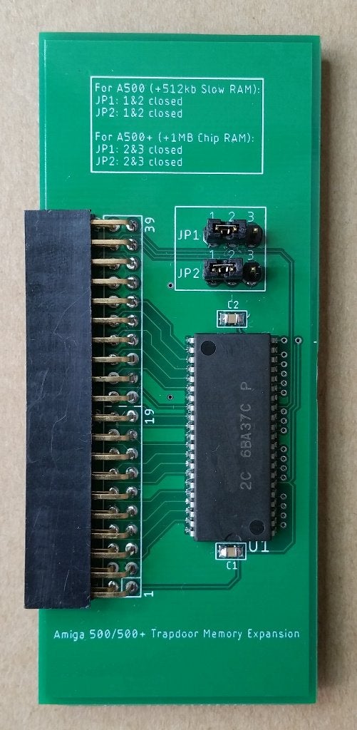 Amiga 500/500+ geheugenuitbreiding 512kB/1MB, Ophalen of Verzenden