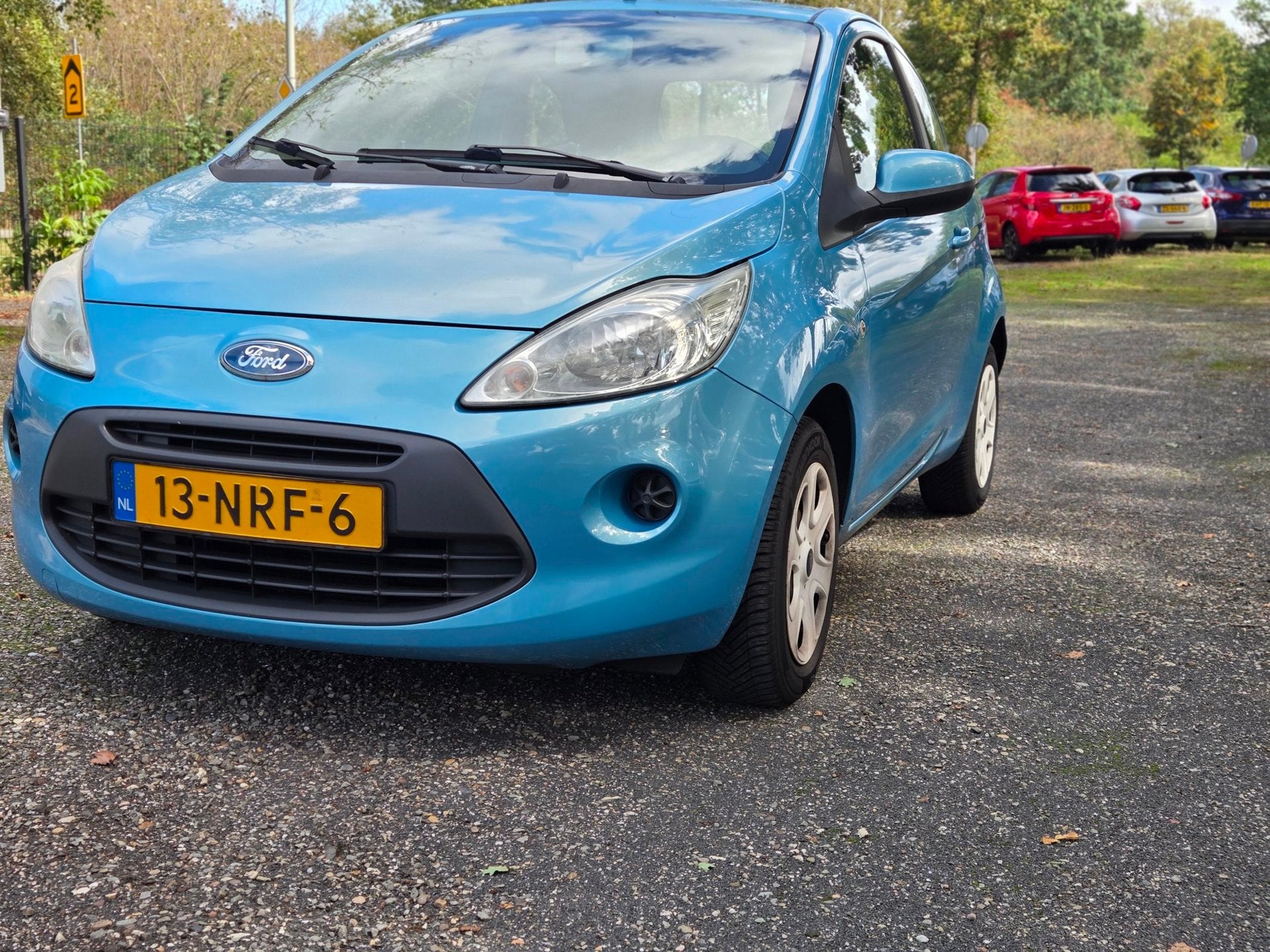 Ford Ka 1.2 Cool&Sound AIRCO, Gebruikt, Ka, Blauw, Origineel Nederlands