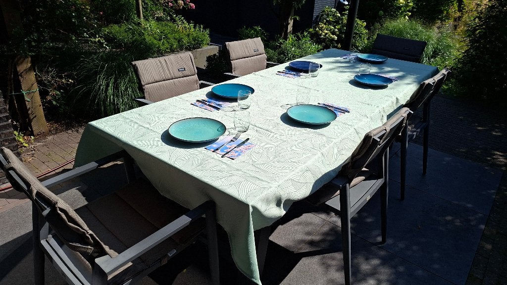 Tuintafel set met 6 stoelen Bellagio, Ophalen, Gebruikt, Rechthoekig, Aluminium