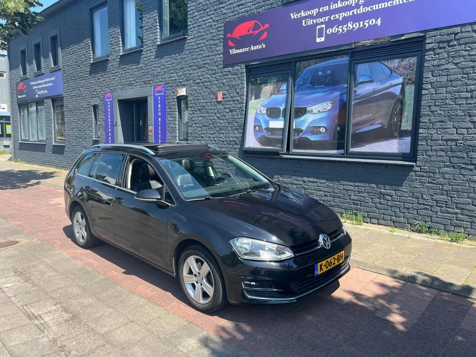 Volkswagen Golf Variant 1.6 TDI Highline panodak leder navi, Auto's, Voorwielaandrijving, Gebruikt, 4 cilinders, Zwart