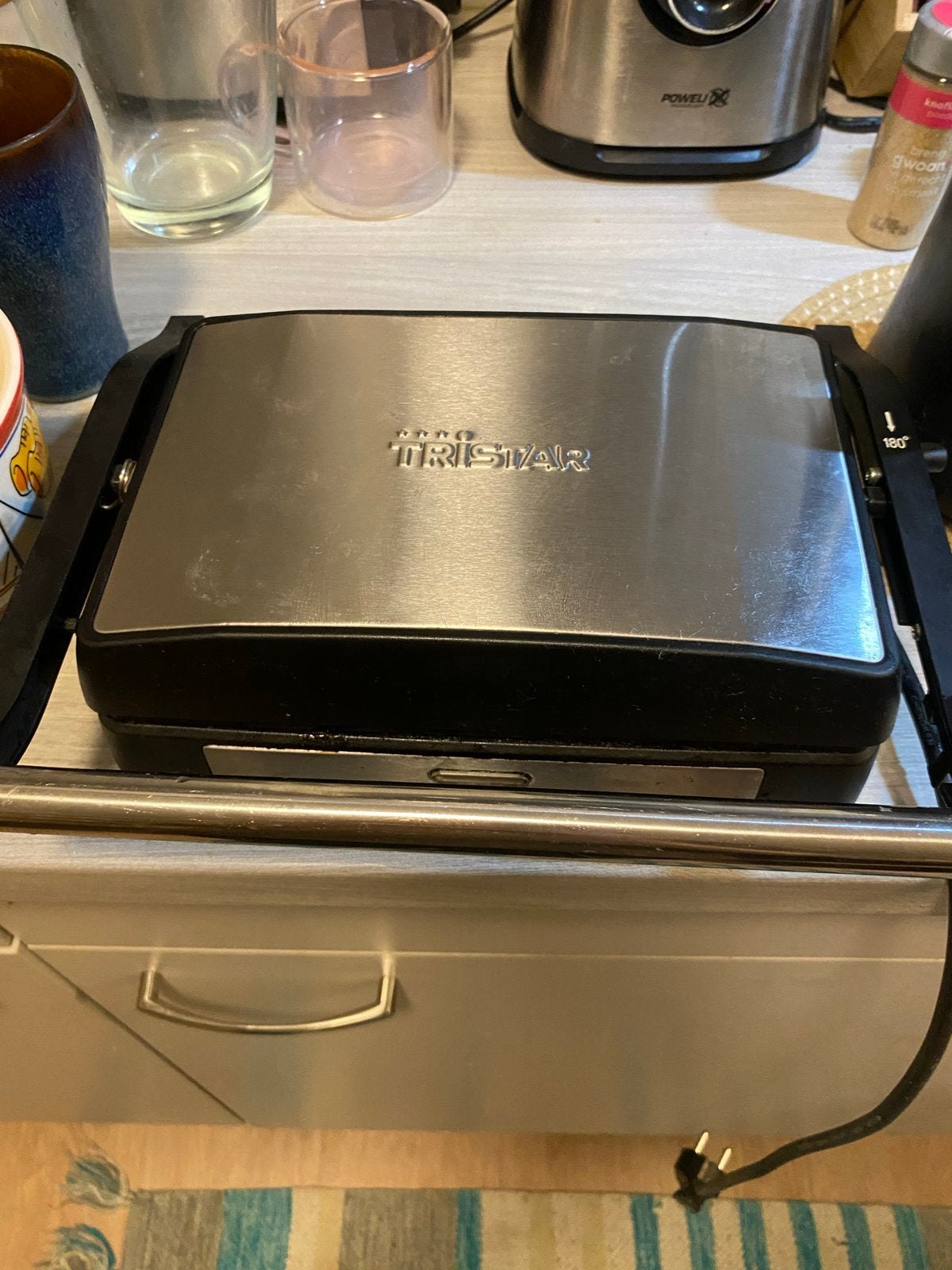 Tristar Tafelgrill/Steengrill - Gebruikt, Ophalen, Zo goed als nieuw, Tafelgrill