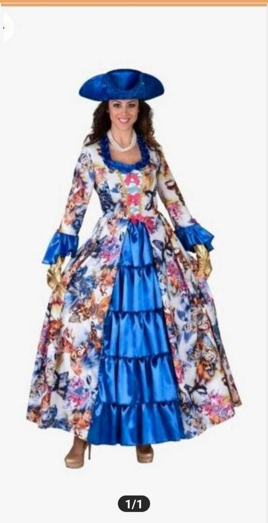 Carnavalsjurk, Kleding | Dames, Carnavalskleding en Feestkleding, Ophalen of Verzenden, Zo goed als nieuw, Maat 46/48 (XL) of groter