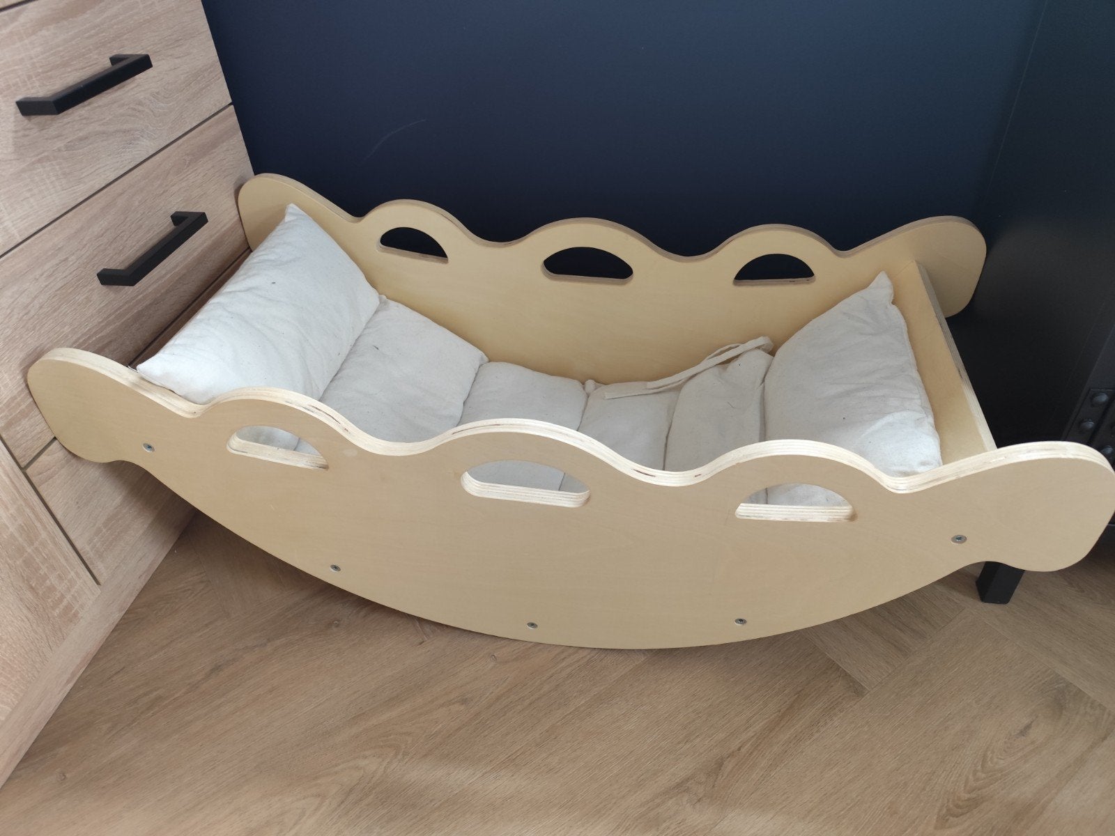 Houten Klimboog / Schommelwieg voor Kinderen, Ophalen, Zo goed als nieuw, Schommel