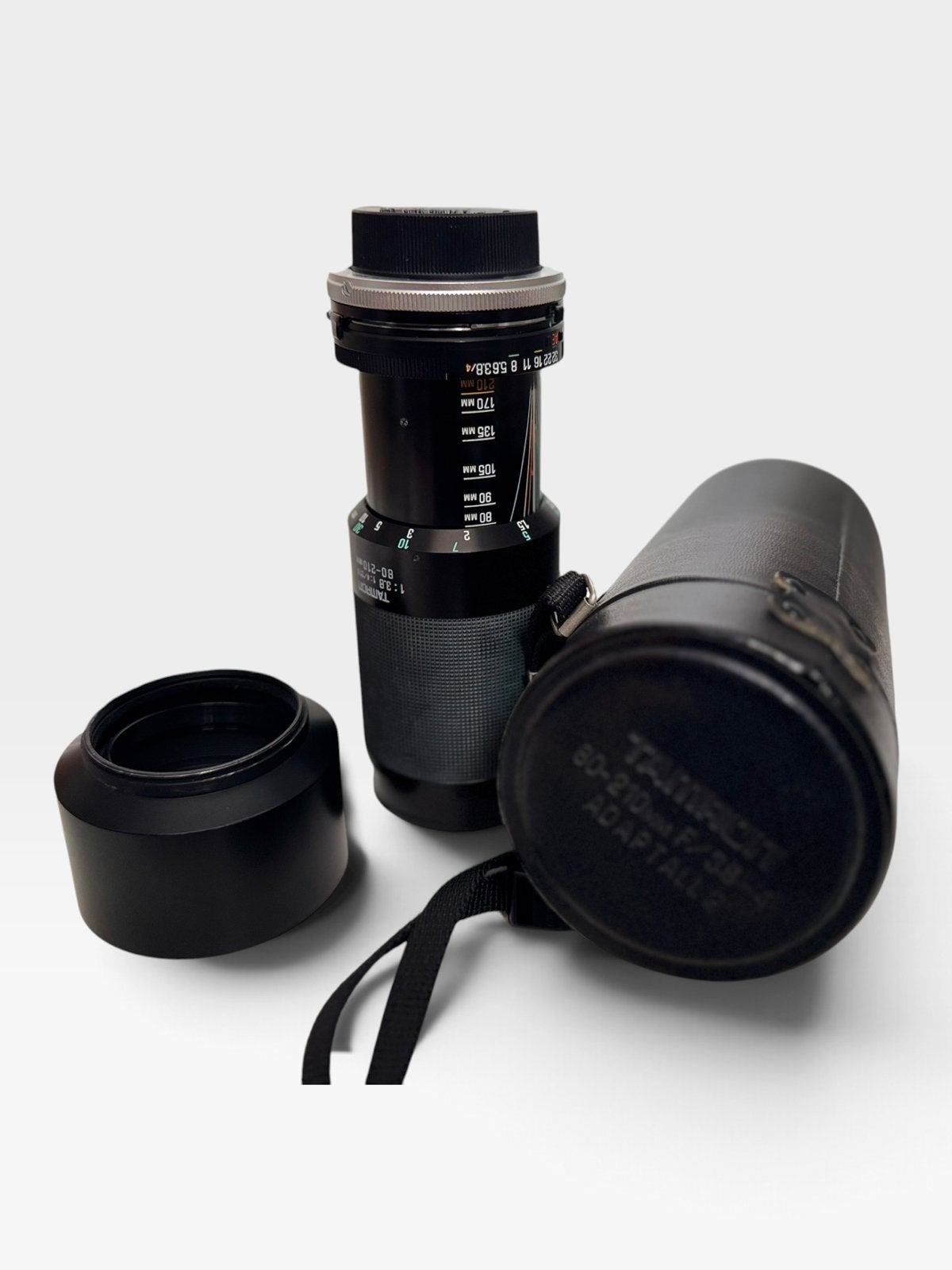 Tamron 80-210mm f/3.8-4 Adaptall-2 Canon FD + kap + koker, Gebruikt, Overige vattingen, Tamron, Telelens