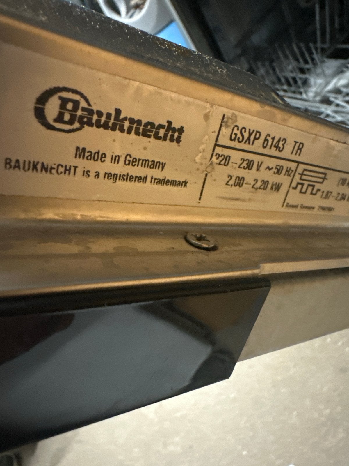 GRATIS: Bauknecht GSXP 6143 TR Inbouw Vaatwasser, Ophalen, Gebruikt, 60 cm of meer, Eco programma