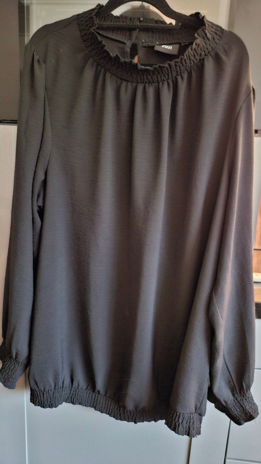 Zwarte Zizzi blouse maat L (50/52), Zizzi, Zwart, Maat 46/48 (XL) of groter, Ophalen of Verzenden