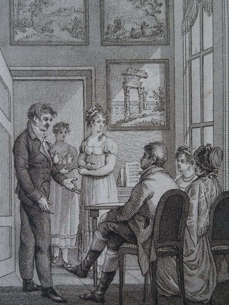 gravure mag ik trouwen, verzoek bij schoonouders Vinkeles, Dagelijks leven, Ophalen of Verzenden, Gravure, Origineel