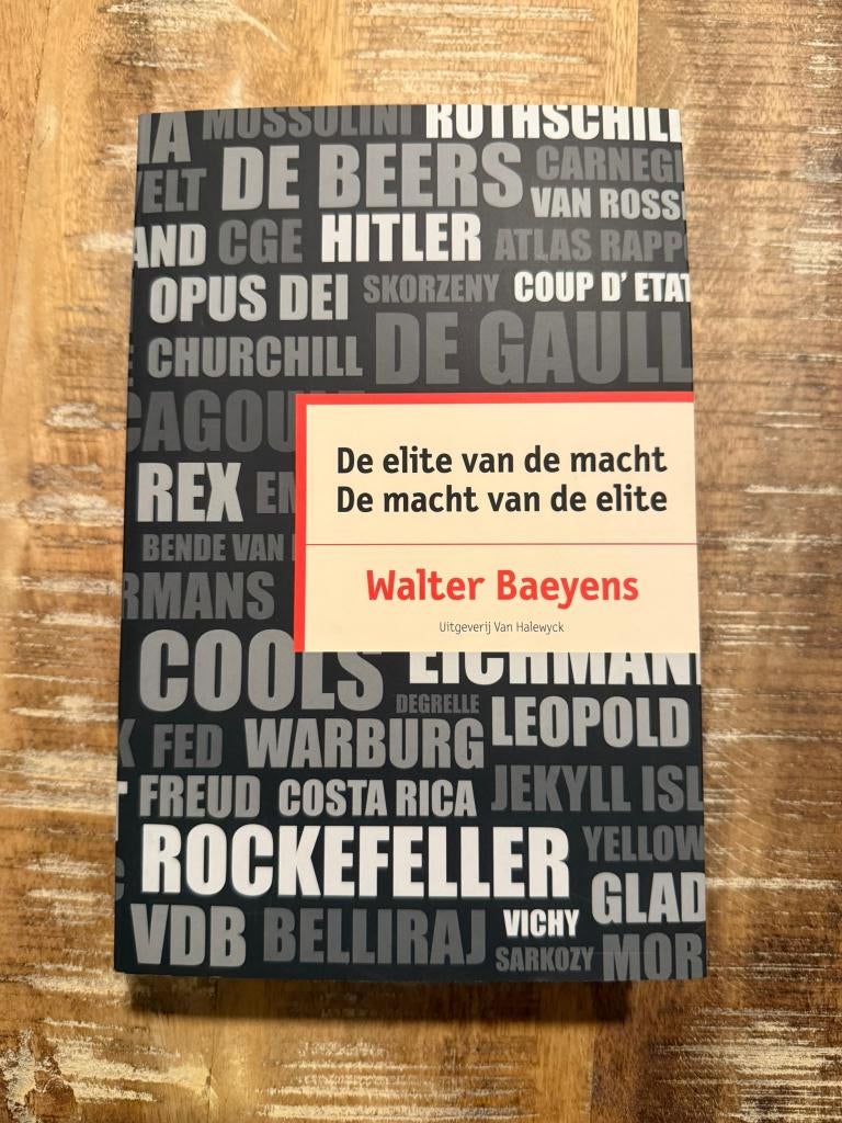 De elite van de macht, de macht van de elite - W Baeyens, Walter Baeyens, Europa, Maatschappij en Samenleving, Ophalen of Verzenden