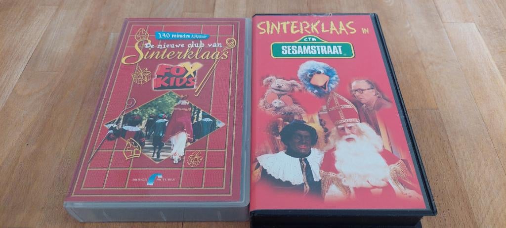 2 sinterklaas en zwarte piet videobanden vhs, Ophalen of Verzenden