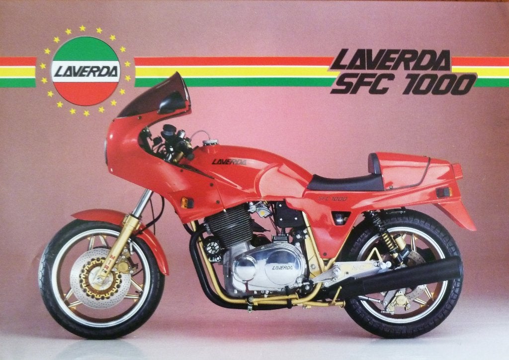 Folder LAVERDA SFC 1000 1985, Motoren, Ophalen of Verzenden, Overige merken