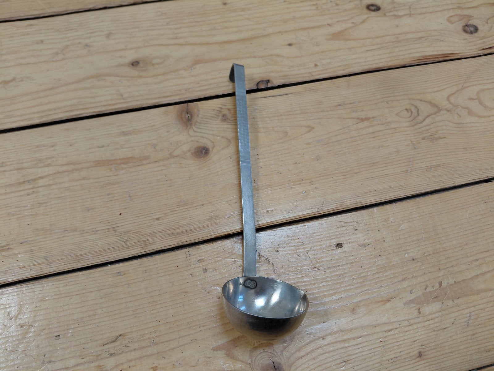 Opscheplepel sauslepel Sola vintage soeplepel, Ophalen of Verzenden