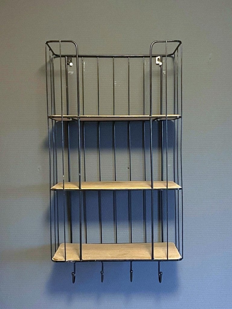 Zwart metalen wandrek, Ophalen, Gebruikt