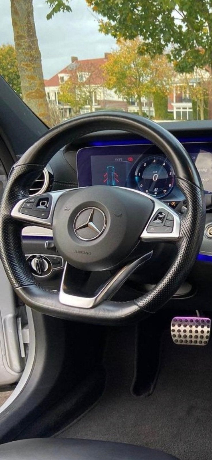 W213 AMG Stuur Mercedes E Klasse 2016-2019 met airbag, Ophalen of Verzenden, Mercedes-Benz