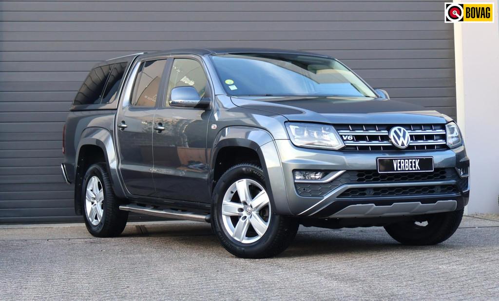 Volkswagen Amarok 3.0 TDI Plus Highline/4X4/Luxe/Camera/PDC/, Auto's, Automaat, Gebruikt, Zwart, Bedrijf