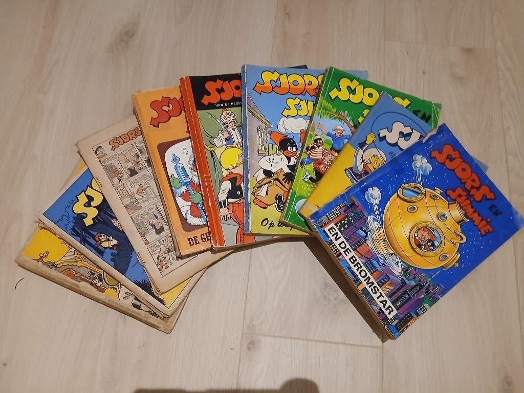 Avonturen van Sjors en Sjimmie, Gelezen, Ophalen of Verzenden, Frans Piët, Meerdere stripboeken
