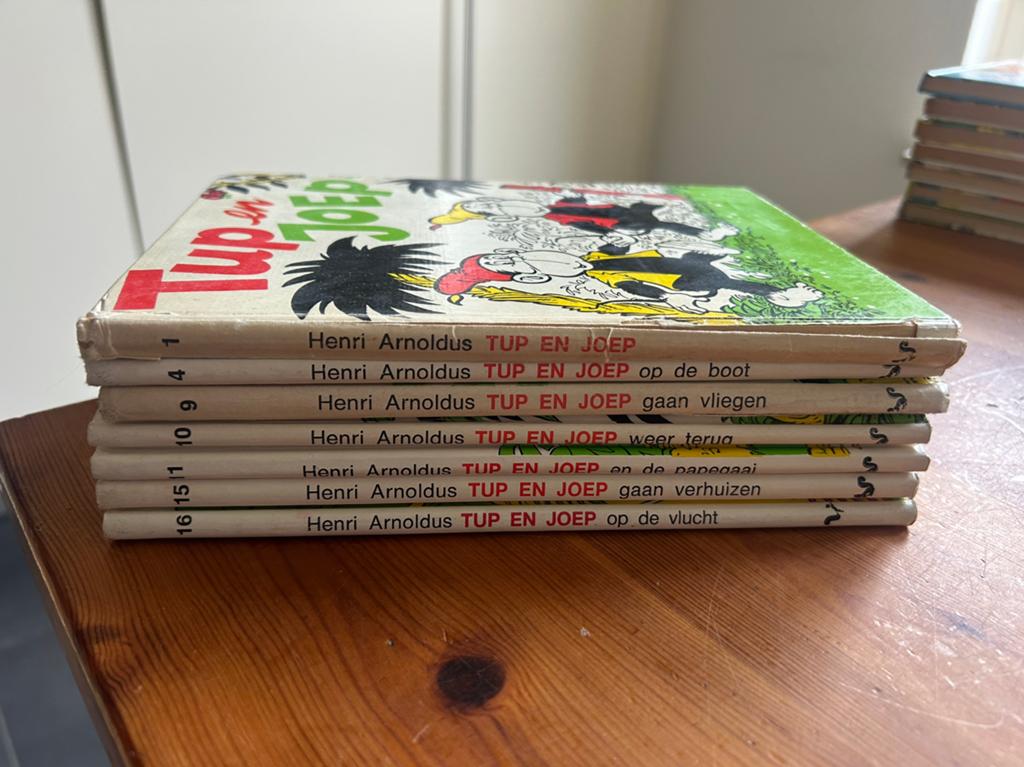 Tup en Joep boeken - 7 delig, Meerdere stripboeken, Ophalen, Gelezen