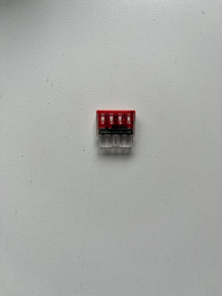 Wago Lasklem 4-voudig 0,5-2,5mm² rood (2273-204) - 20 stuks, Ophalen of Verzenden, Nieuw, Overige typen