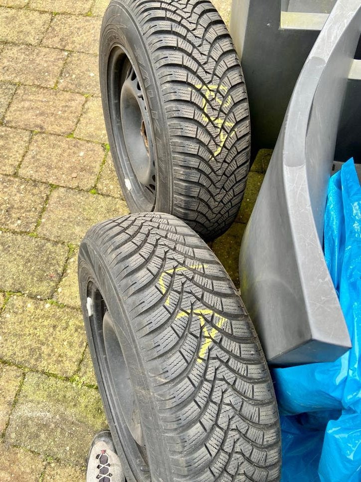 Set winterbanden Opel Meriva B (incl spanning sensoren), Auto-onderdelen, Ophalen, Gebruikt, 15 inch, Banden en Velgen